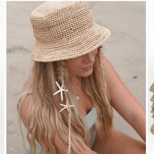 Straw bucket hat, sold out online!